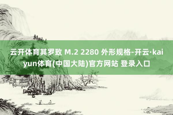 云开体育其罗致 M.2 2280 外形规格-开云·kaiyun体育(中国大陆)官方网站 登录入口