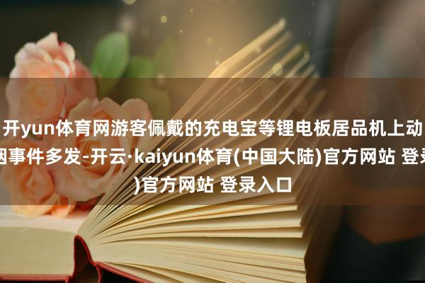 开yun体育网游客佩戴的充电宝等锂电板居品机上动怒冒烟事件多发-开云·kaiyun体育(中国大陆)官方网站 登录入口