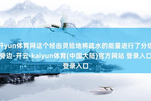 开yun体育网这个经由灵验地将疏水的能量进行了分级旁边-开云·kaiyun体育(中国大陆)官方网站 登录入口